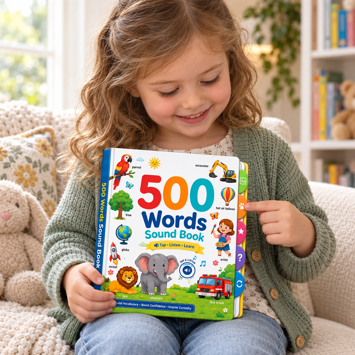 🔥500 Words Interactive Sound Book for Kids