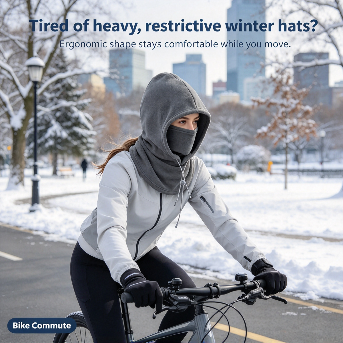 🔥💧LAST DAY PROMOTION - 50% OFF❄️ 2-Piece Integrated Flannel Warm Face Mask & Hat