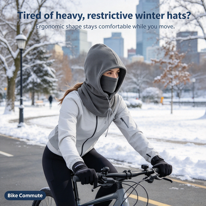 🔥💧LAST DAY PROMOTION - 50% OFF❄️ 2-Piece Integrated Flannel Warm Face Mask & Hat