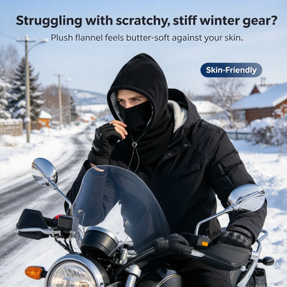 🔥LAST DAY PROMOTION - 50% OFF❄️ 2-Piece Integrated Flannel Warm Face Mask & Hat