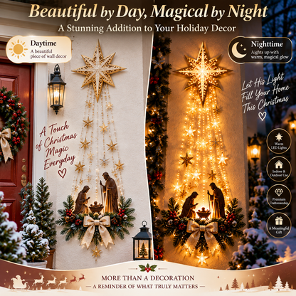 🔥✨Last Day 50% OFF✨✝️Lighted Bethlehem Star Christmas Wall & Porch Decor