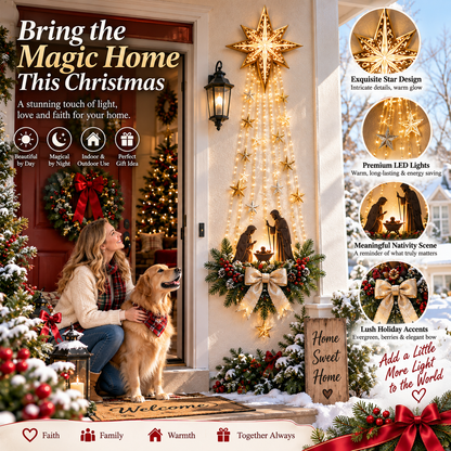 🔥✨Last Day 50% OFF✨✝️Lighted Bethlehem Star Christmas Wall & Porch Decor