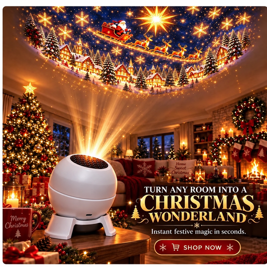 🎅🔥 Turn Any Room Into a Christmas Wonderland – Holiday Projection Night Light