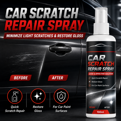 🔥Universal Car Scratch Repair Spray – Erases light scratches, swirl marks & scuffs fast.🛡️💨
